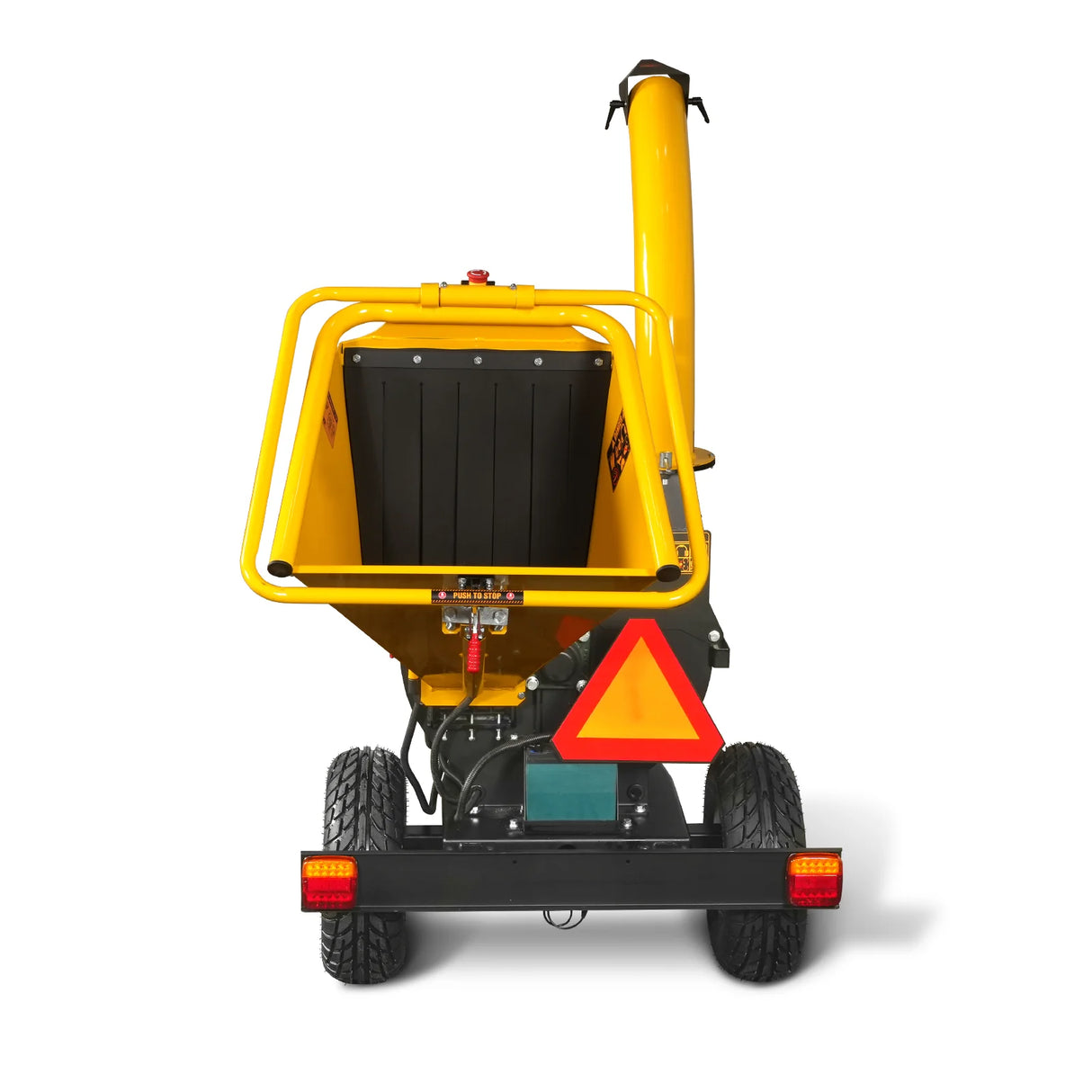 MechMaxx 5 inch E-Start KOHLER 429cc 14hp Gasoline Engine Powered Disc Wood Chipper with Taillight ,  P4205