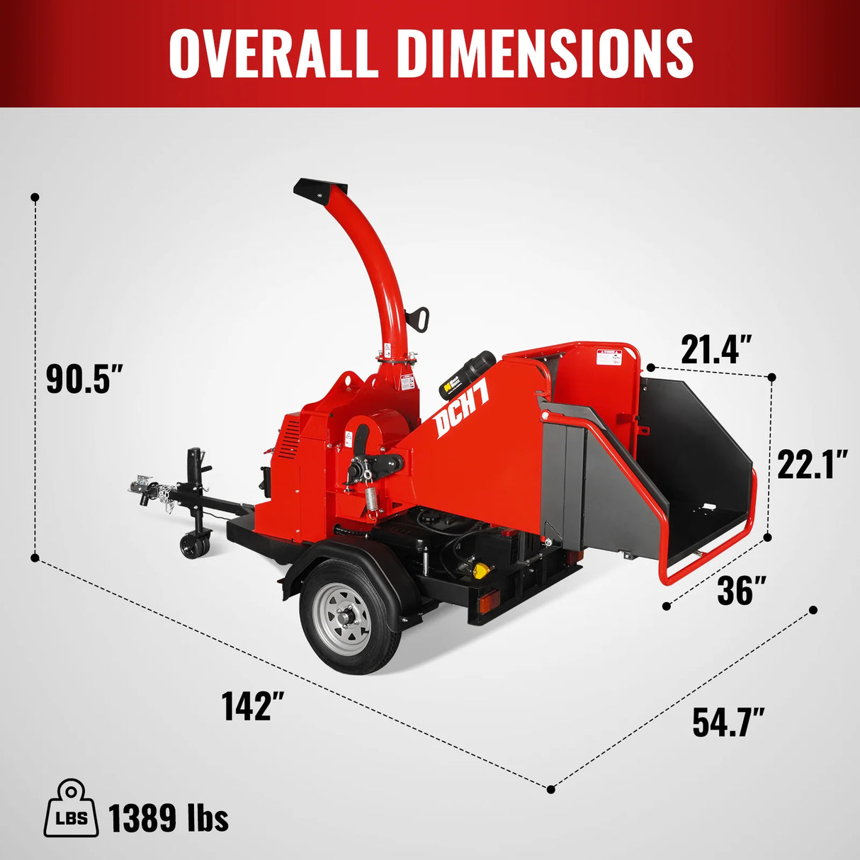 MechMaxx 25hp 750cc Twin Cylinder ZONSEN Petrol Engine 7" Hydraulic Feeding Wood Chipper,  DCH7