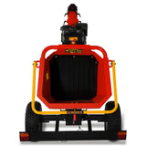 MechMaxx 6 inch KOHLER E-Start 429cc 14HP Gas Powered 4 - Wheel Drum Wood Chipper with Taillight ,  B150