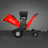 MechMaxx 8 inch ZONSEN E-Start 1000cc 35hp Gas Powered 4 - Wheel Drum Wood Chipper with Taillight ,  B200
