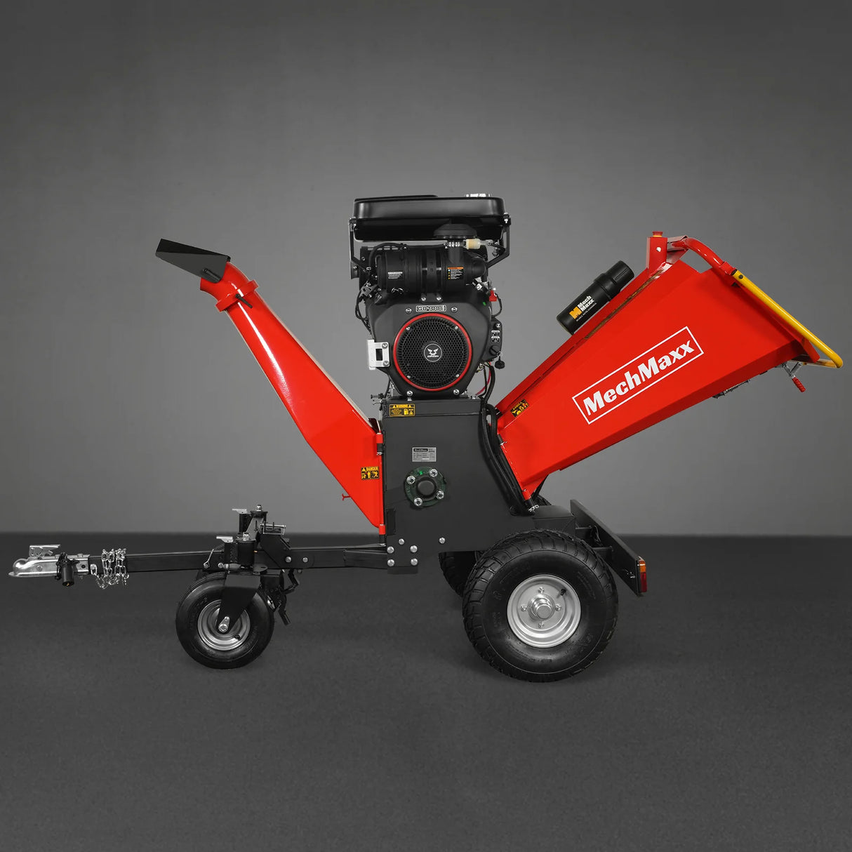 MechMaxx 8 inch ZONSEN E-Start 1000cc 35hp Gas Powered 4 - Wheel Drum Wood Chipper with Taillight ,  B200