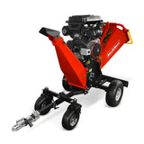 MechMaxx 8 inch ZONSEN E-Start 1000cc 35hp Gas Powered 4 - Wheel Drum Wood Chipper with Taillight ,  B200