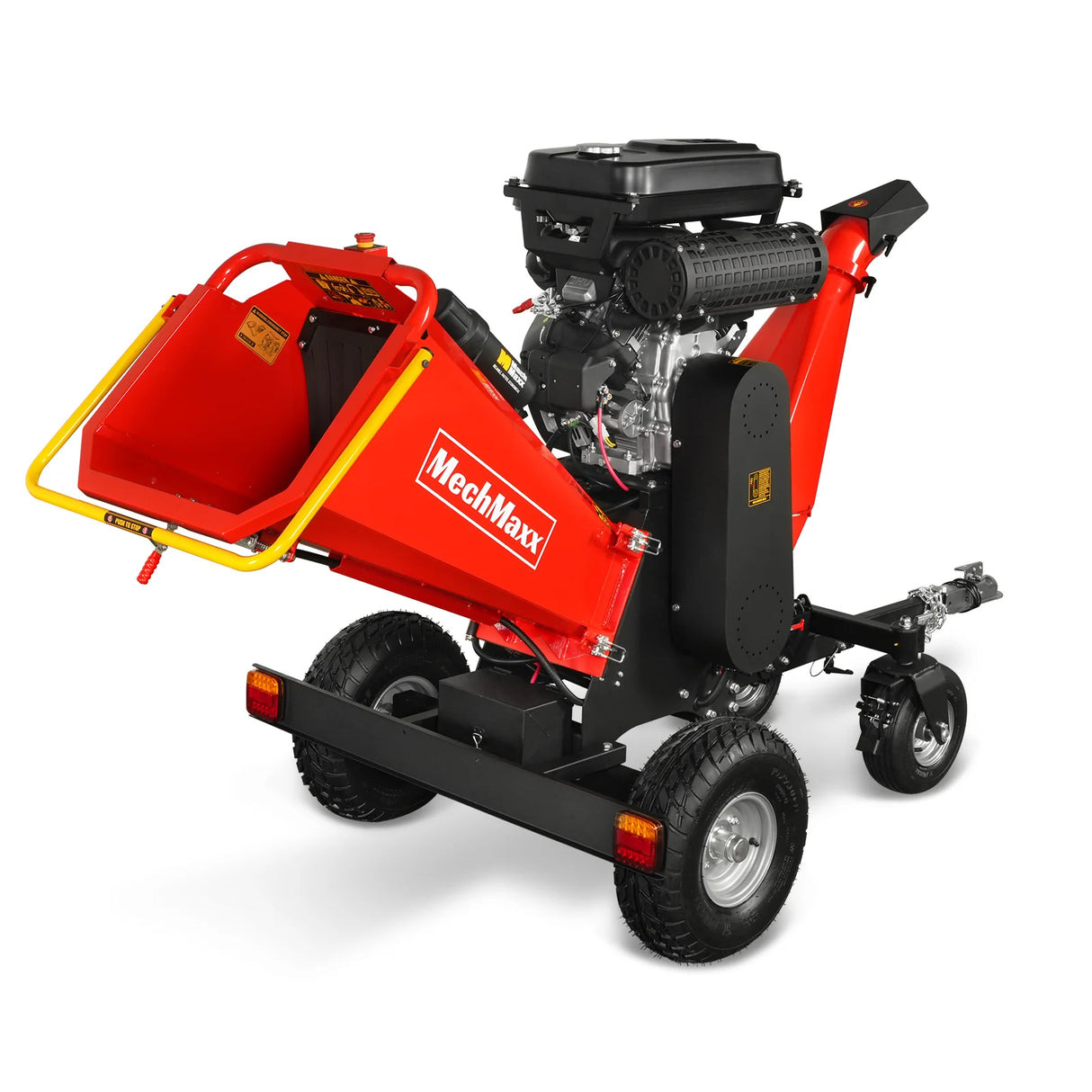 MechMaxx 8 inch ZONSEN E-Start 1000cc 35hp Gas Powered 4 - Wheel Drum Wood Chipper with Taillight ,  B200