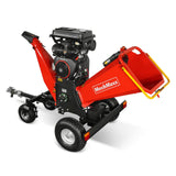 MechMaxx 8 inch ZONSEN E-Start 1000cc 35hp Gas Powered 4 - Wheel Drum Wood Chipper with Taillight ,  B200