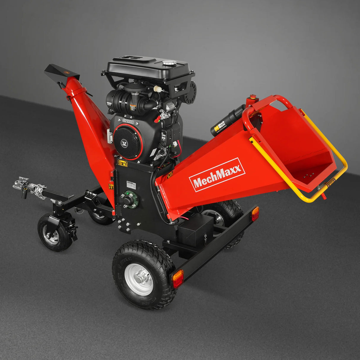 MechMaxx 8 inch ZONSEN E-Start 1000cc 35hp Gas Powered 4 - Wheel Drum Wood Chipper with Taillight ,  B200