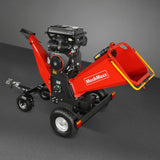 MechMaxx 8 inch ZONSEN E-Start 1000cc 35hp Gas Powered 4 - Wheel Drum Wood Chipper with Taillight ,  B200