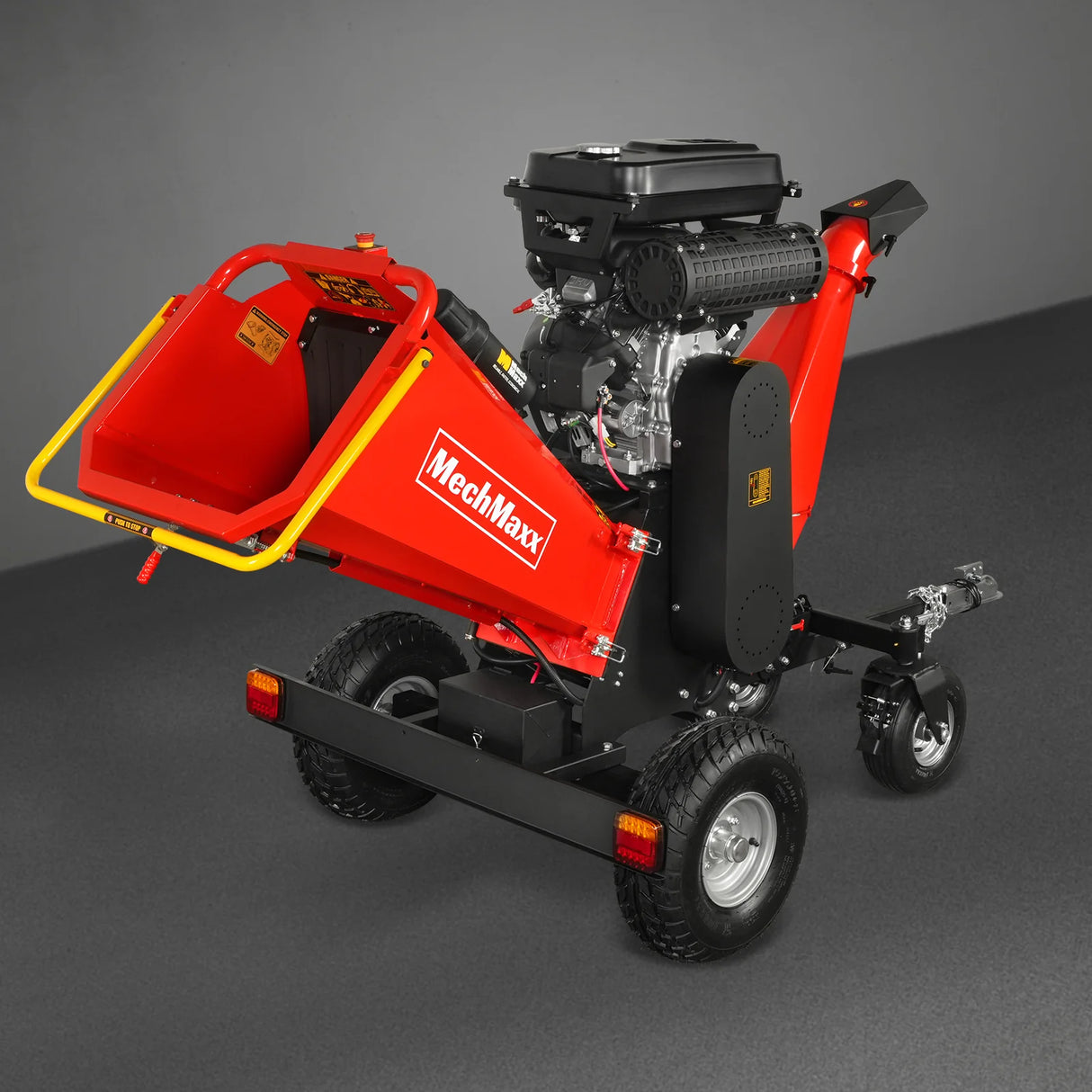 MechMaxx 8 inch ZONSEN E-Start 1000cc 35hp Gas Powered 4 - Wheel Drum Wood Chipper with Taillight ,  B200
