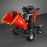 MechMaxx 8 inch ZONSEN E-Start 1000cc 35hp Gas Powered 4 - Wheel Drum Wood Chipper with Taillight ,  B200