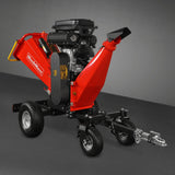 MechMaxx 8 inch ZONSEN E-Start 1000cc 35hp Gas Powered 4 - Wheel Drum Wood Chipper with Taillight ,  B200