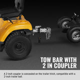 MechMaxx 8 inch HONDA E-Start 688cc 22hp Gas Powered 4 - Wheel Drum Wood Chipper with Taillight ,  B200