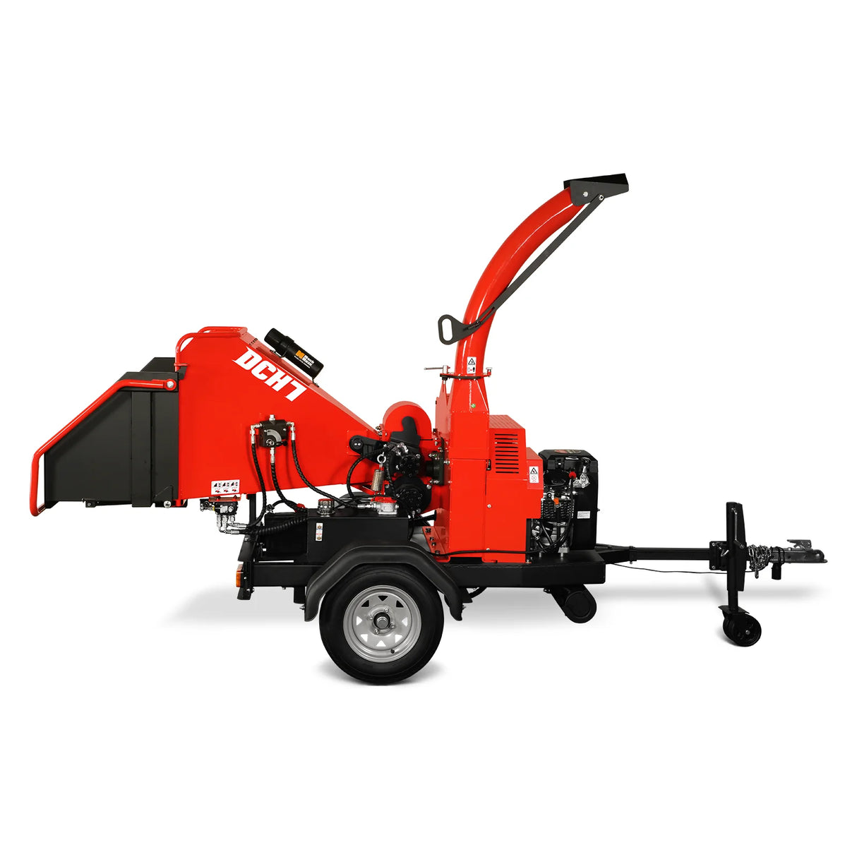 MechMaxx 25hp 750cc Twin Cylinder ZONSEN Petrol Engine 7" Hydraulic Feeding Wood Chipper,  DCH7