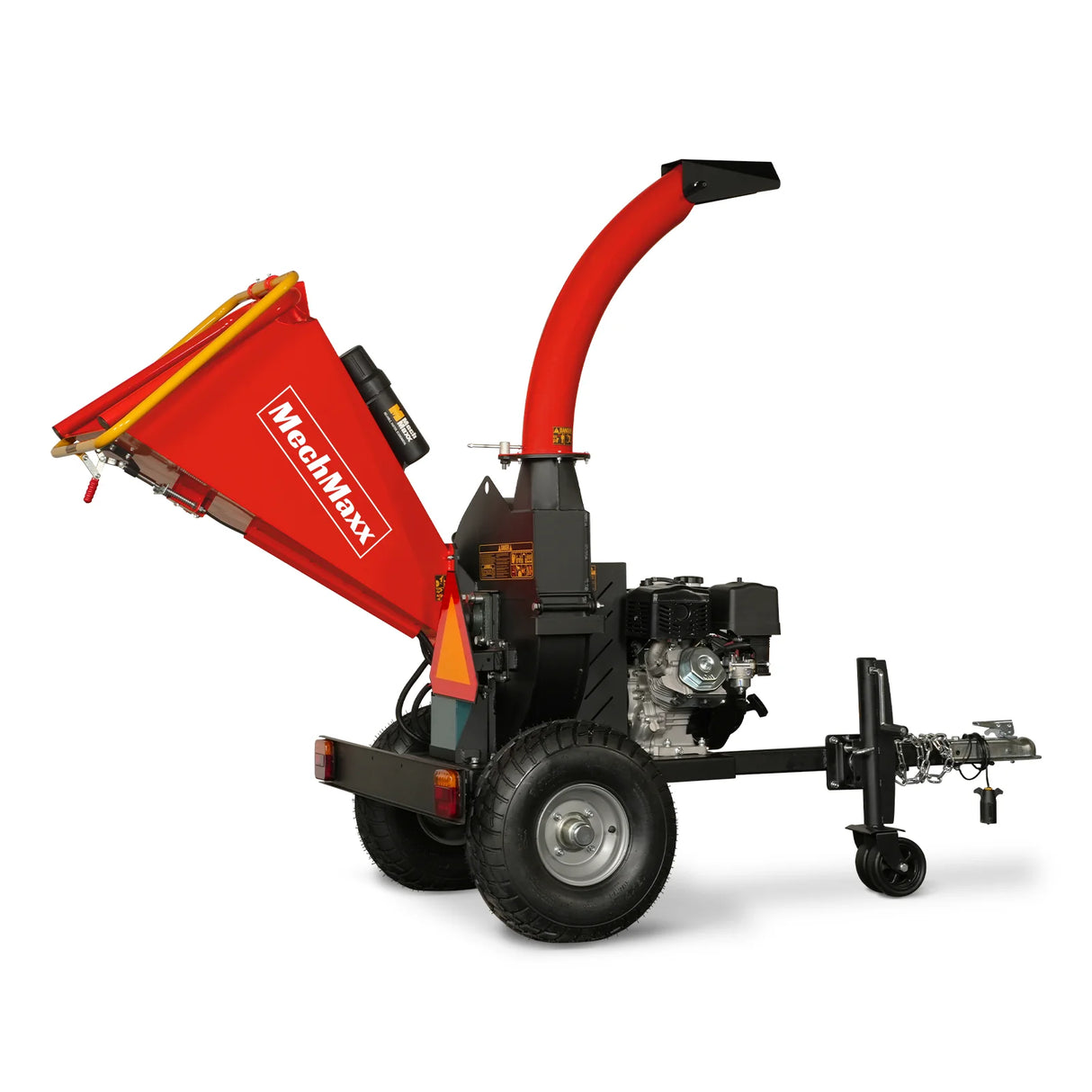MechMaxx 5 inch E-start DUCAR 420cc 15hp Gasoline Engine Powered Disc Wood Chipper with Taillight ,  P4205