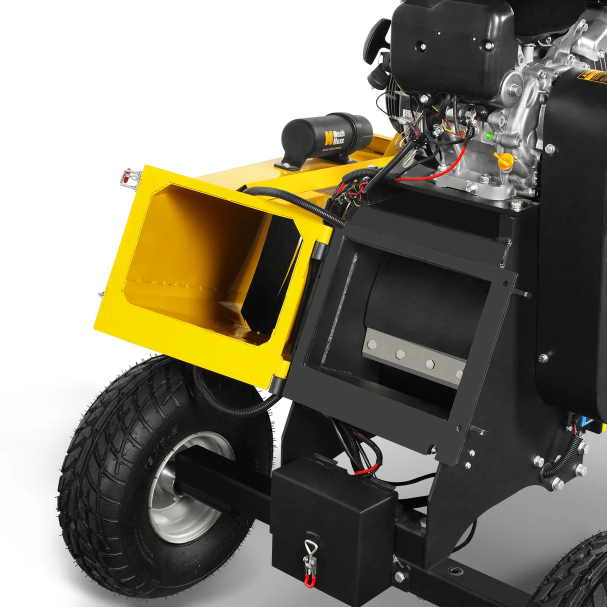 MechMaxx 6 inch E-start ZONSEN 459cc 15hp Gasoline Engine Powered Drum Wood Chipper,  P4206