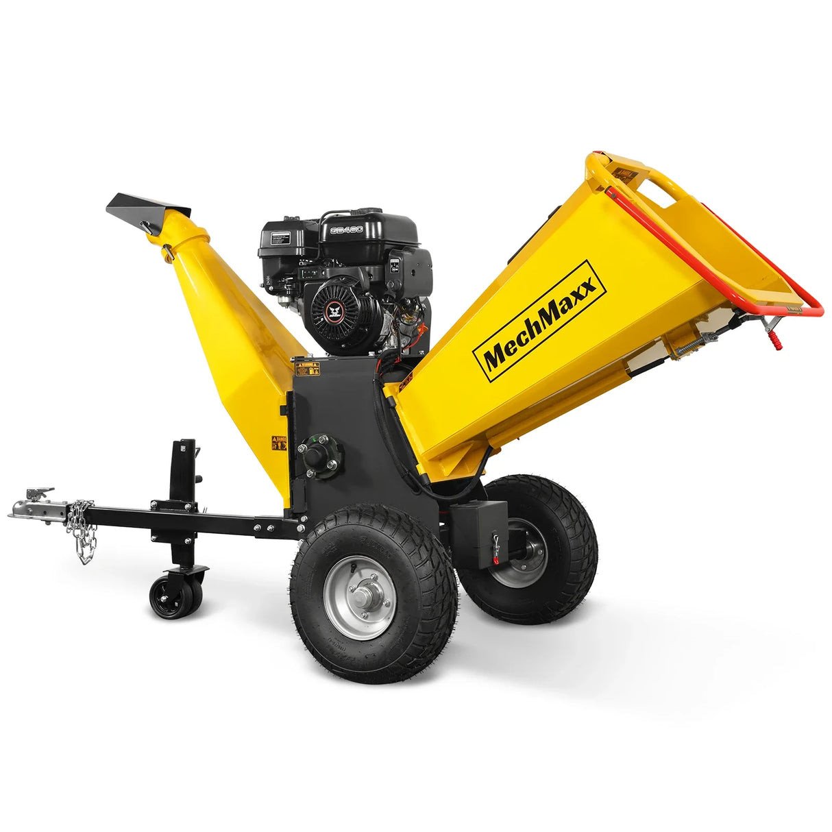 MechMaxx 6 inch E-start ZONSEN 459cc 15hp Gasoline Engine Powered Drum Wood Chipper,  P4206