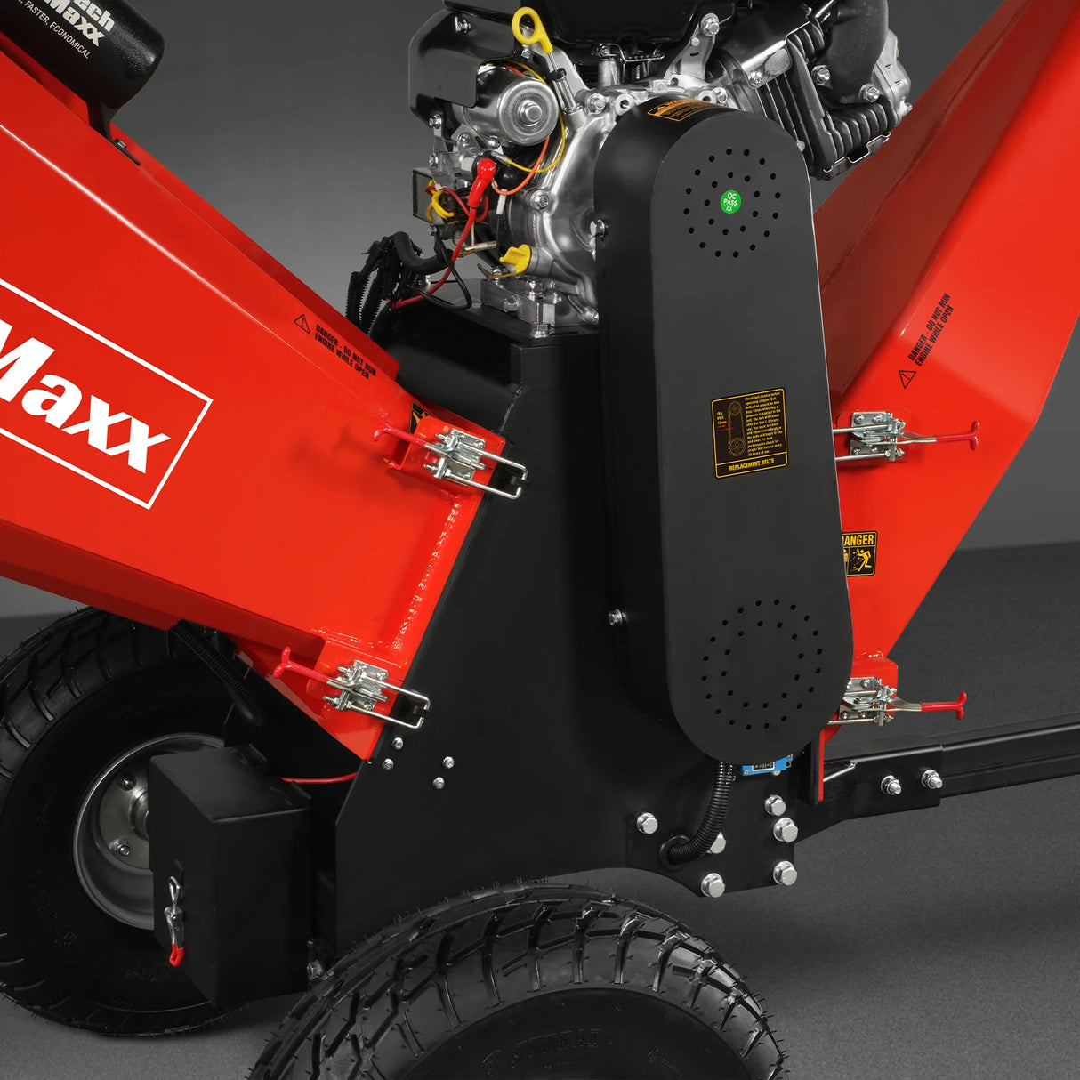 MechMaxx 6 inch E-start B&S VANGUARD 408cc 14hp Gasoline Engine Powered Drum Wood Chipper ,  P4206
