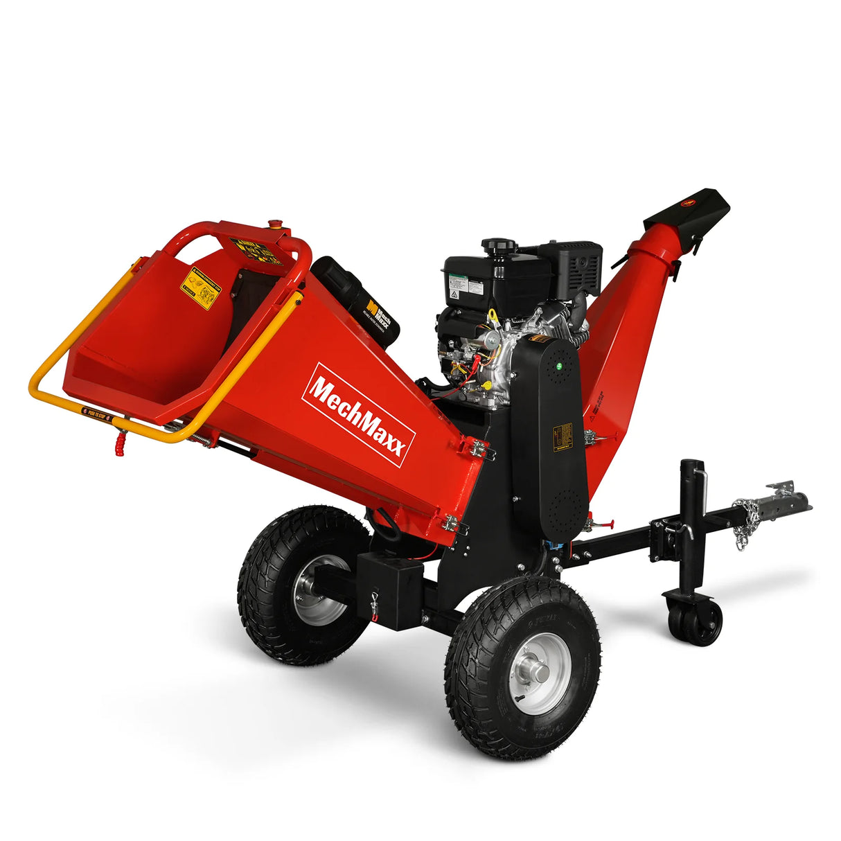 MechMaxx 6 inch E-start B&S VANGUARD 408cc 14hp Gasoline Engine Powered Drum Wood Chipper ,  P4206