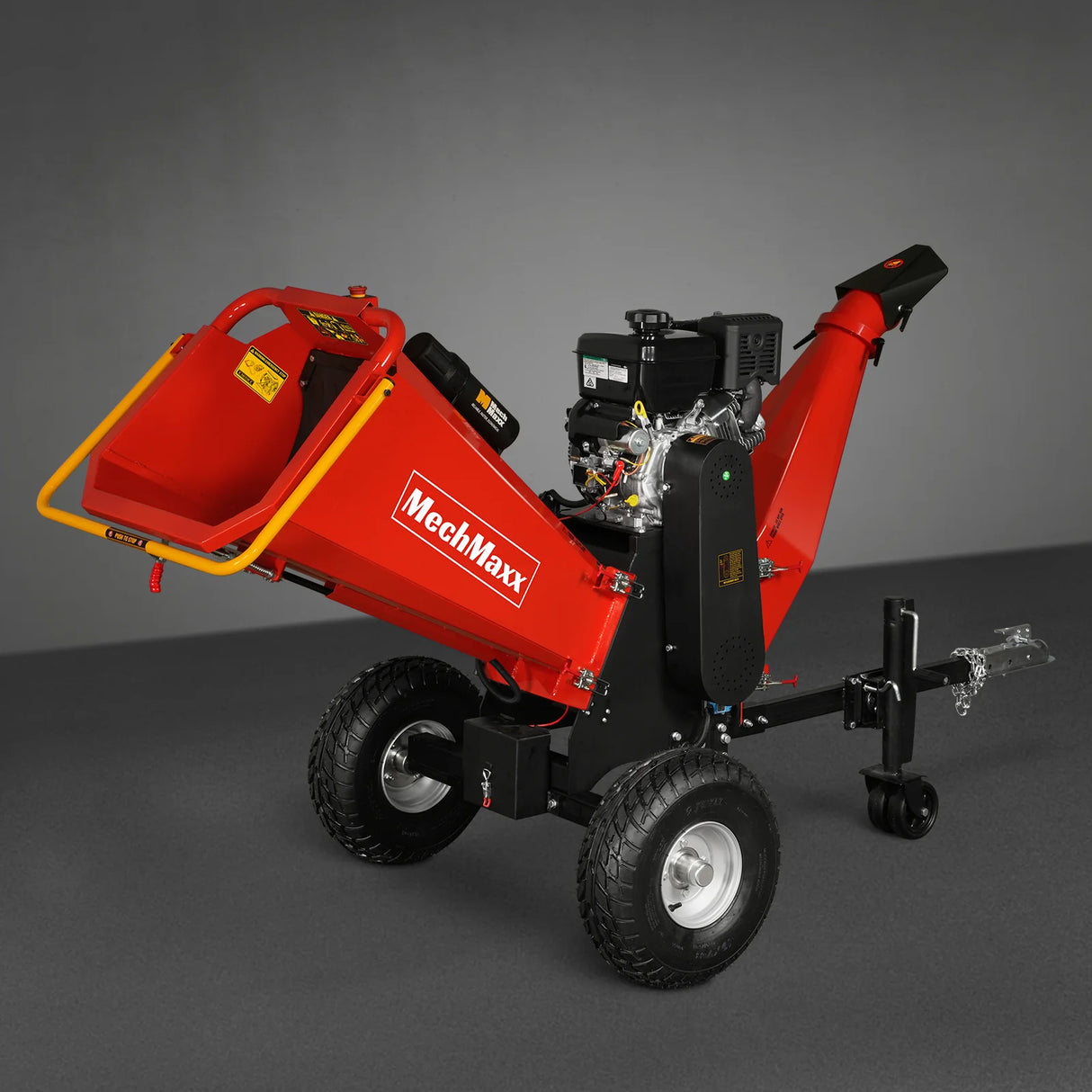 MechMaxx 6 inch E-start B&S VANGUARD 408cc 14hp Gasoline Engine Powered Drum Wood Chipper ,  P4206