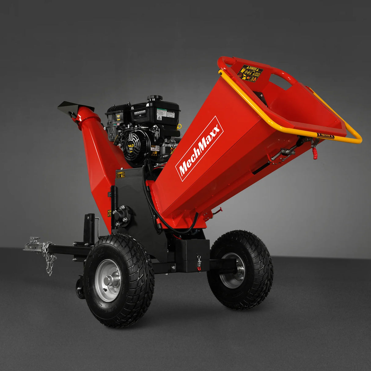 MechMaxx 6 inch E-start B&S VANGUARD 408cc 14hp Gasoline Engine Powered Drum Wood Chipper ,  P4206