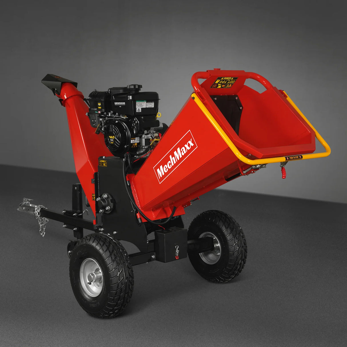 MechMaxx 6 inch E-start B&S VANGUARD 408cc 14hp Gasoline Engine Powered Drum Wood Chipper ,  P4206
