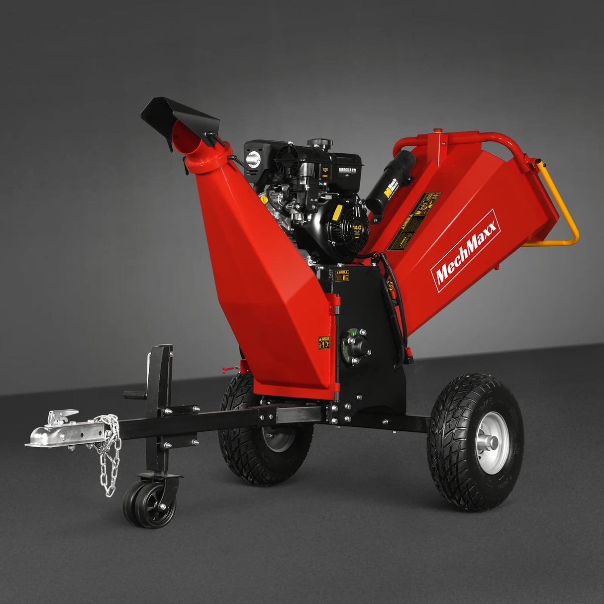 MechMaxx 6 inch E-start B&S VANGUARD 408cc 14hp Gasoline Engine Powered Drum Wood Chipper ,  P4206