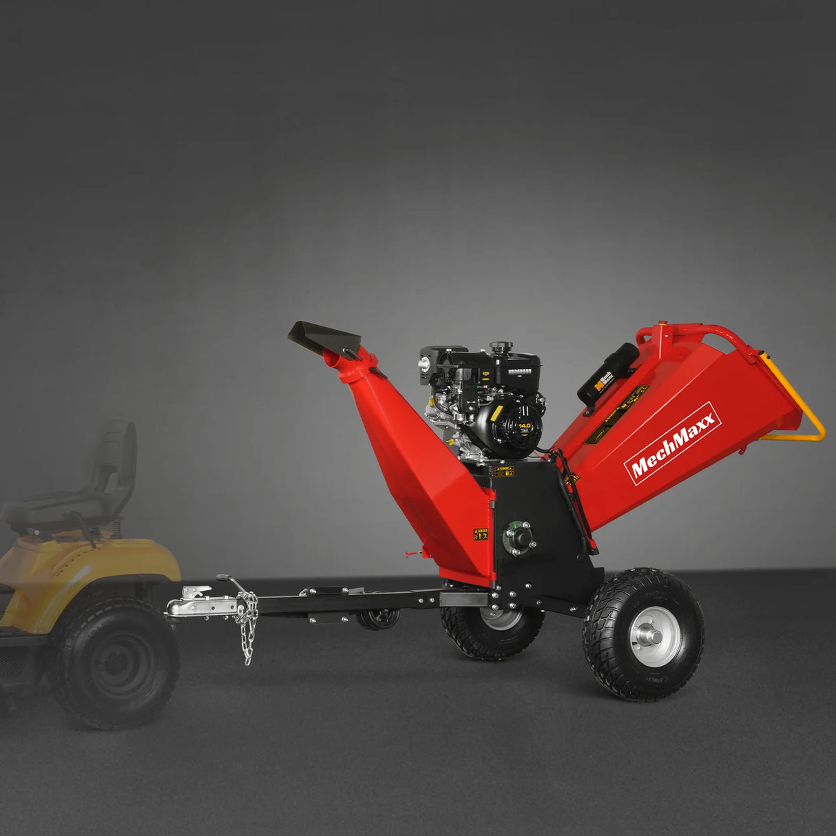 MechMaxx 6 inch E-start B&S VANGUARD 408cc 14hp Gasoline Engine Powered Drum Wood Chipper ,  P4206