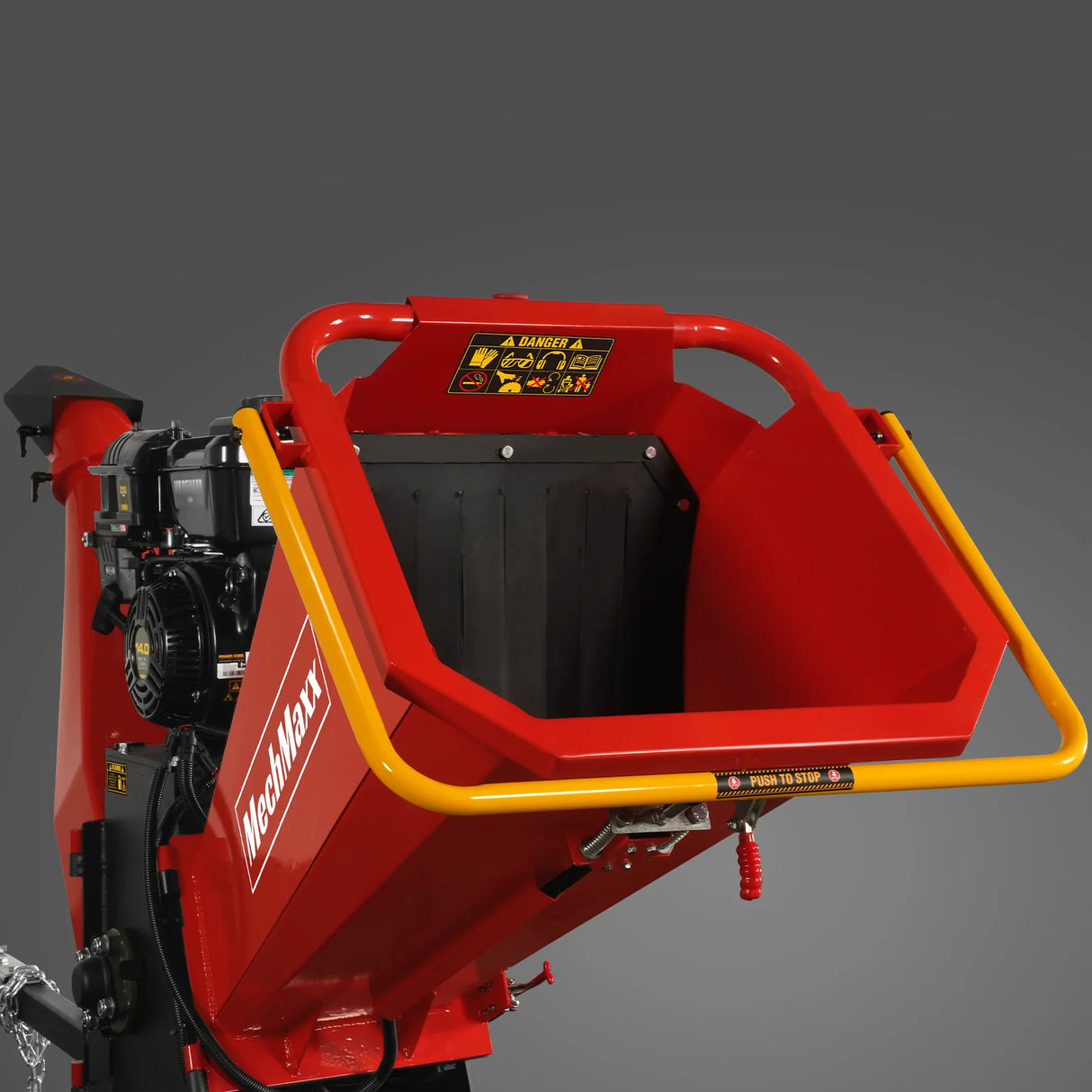 MechMaxx 6 inch E-start B&S VANGUARD 408cc 14hp Gasoline Engine Powered Drum Wood Chipper ,  P4206