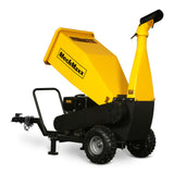 MechMaxx 5 inch E-start DUCAR 420cc 15hp Gasoline Engine Powered Drum Wood Chipper with Towbar ,  PGS1500