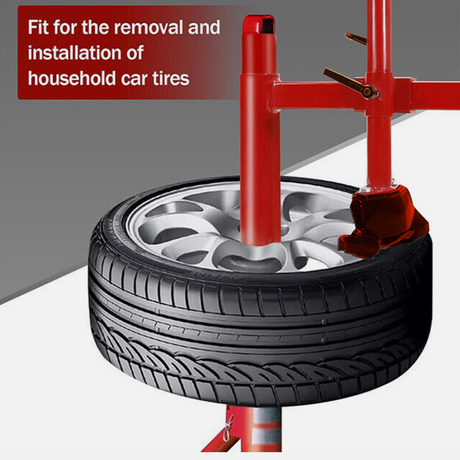 Katool KT-Y021 duck head adapter mounted on manual tire changer