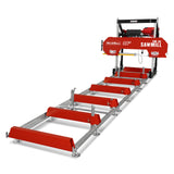 MechMaxx 36" MAX Portable Sawmill, 25HP 750cc ZONSEN V-Twin Engine, 36" Board Width, 20' Track Length, (10 x Blades Included), SM-36MAX