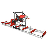 MechMaxx 36" MAX Portable Sawmill, 25HP 750cc ZONSEN V-Twin Engine, 36" Board Width, 20' Track Length, (10 x Blades Included), SM-36MAX
