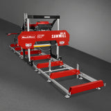 MechMaxx 36" MAX Portable Sawmill, 25HP 750cc ZONSEN V-Twin Engine, 36" Board Width, 20' Track Length, (10 x Blades Included), SM-36MAX