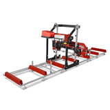 MechMaxx 36" MAX Portable Sawmill, 25HP 750cc ZONSEN V-Twin Engine, 36" Board Width, 20' Track Length, (10 x Blades Included), SM-36MAX